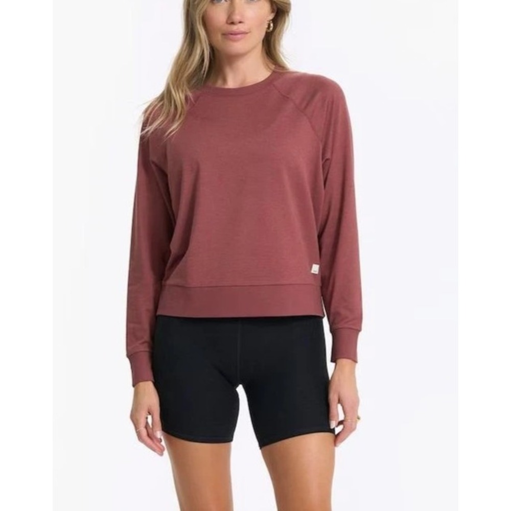 Vuori Crewneck Sweatshirt Medium Oversized brown Y2K top Pullover A011520